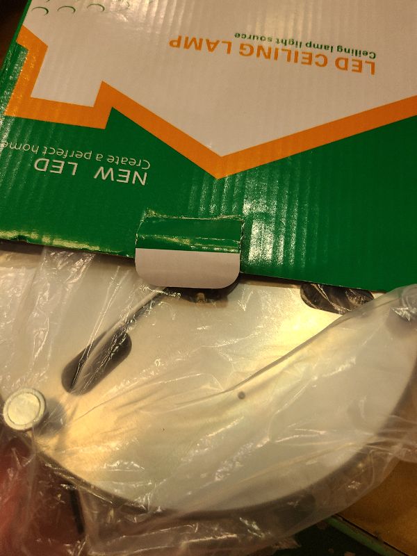 Photo 1 of 24W 5.3" LED Ceiling Fan Light Kit Replacement LED Light Board Panel with 3 Color Temperature Memory Function