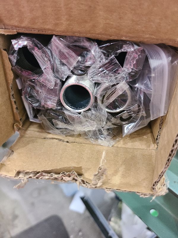 Photo 2 of Heavy Duty Black Metal Curtain Rods 1 Inch Diameter Adjustable 66-120 Inches (5.5-10 Feet) for Windows - End Cap Style Extra Long Drapery Pole, Modern Durable Design