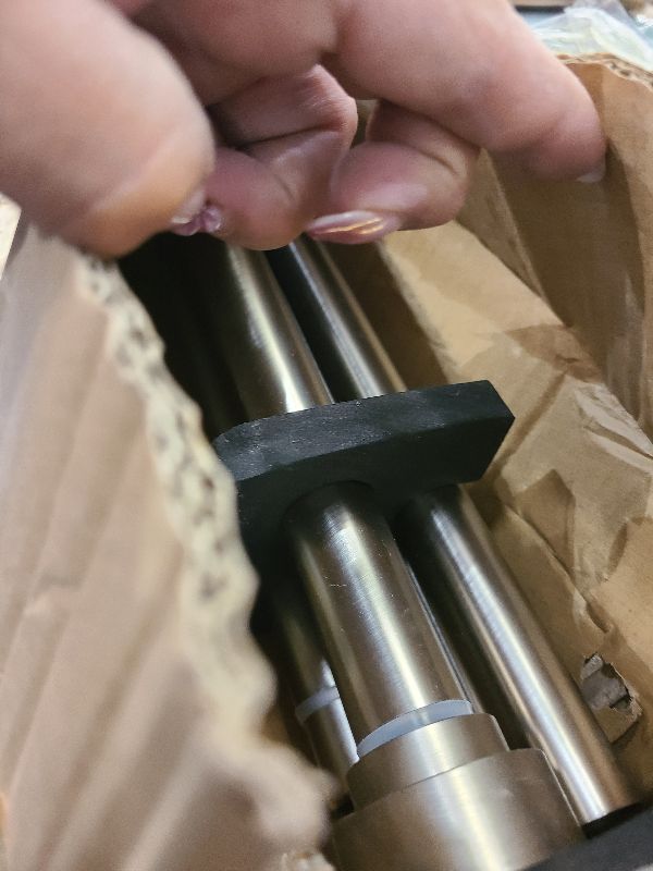 Photo 1 of 2 Pack Heavy Duty 1 Inch Diameter Single Curtain Rods 72-144” Adjustable Window Curtain Rod with with Cylindrical Cap Finials, Wall Mount and Ceiling Mount, Matte Nickel