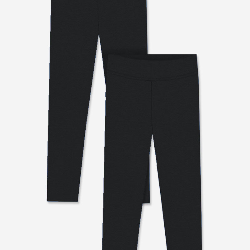 Photo 1 of 2-Pack Womens Velvety Soft Light Weight Leggings black xl