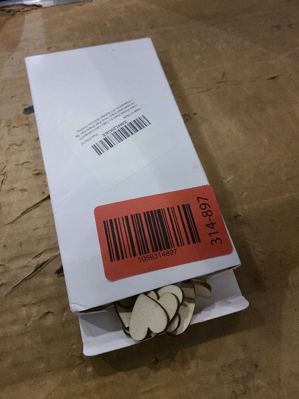 Photo 1 of 100pcs Tiny Wooden Hearts for Crafts, 0.8in Unfinished Mini Wood Hearts Small Blank Cutout Heart Shaped Sign Tags Ornaments for DIY Birthday Valentines Wedding Party Decorations