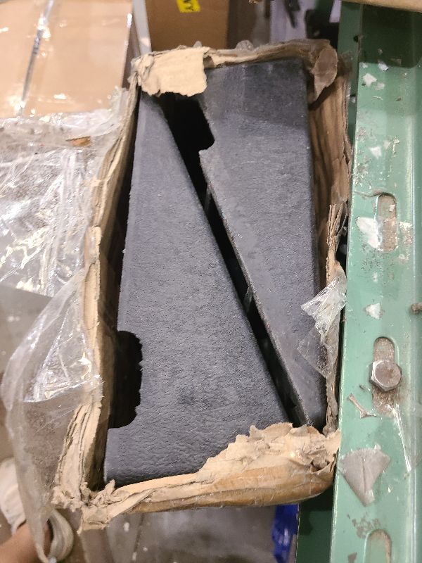 Photo 1 of 2 Pcs 3.9" Rise Rubber Curb Ramp Threshold Ramps,3.9" H 38.5" L 9.5" W.Heavy Loading Ramp 3 Tons(6600 LB) Capacity Car Slope Ramp for Driveway Dock Bike Vehicle Warehouse Motorcycle. (3.9" H)
