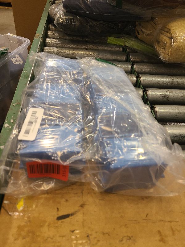 Photo 1 of 10-Pack Single Gang Electrical Box, New Work Box 1 Gang, Blue New Work Electrical Nail Outlet Box, 18 cu. in, Switch/Outlet Box PVC Electrical Junction Box for Residential Commercial Job Applications