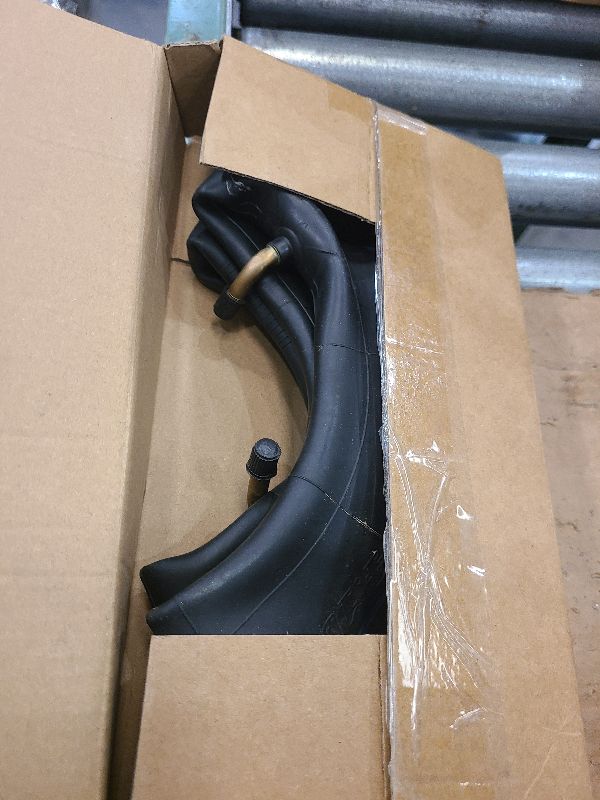 Photo 1 of 11x4.00-5 11x4.50-5 11x5.00-5 Inner Tubes, 2 Pack Heavy Duty Replacement Tire Inner Tubes with Bent Valve Stem for Wheelbarrows, Lawn Mowers, Hand Trucks, Trailers, Snow blowers, etc