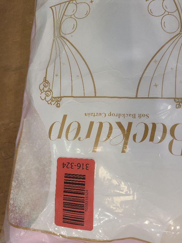 Photo 1 of 20ft x 10ft Pink Tulle Photo Backdrop Curtain with Lights String for Baby Shower Sheer Baby Pink Curtain Backdrop for Birthday Party Wedding Photo Booth Photography Background Decorations