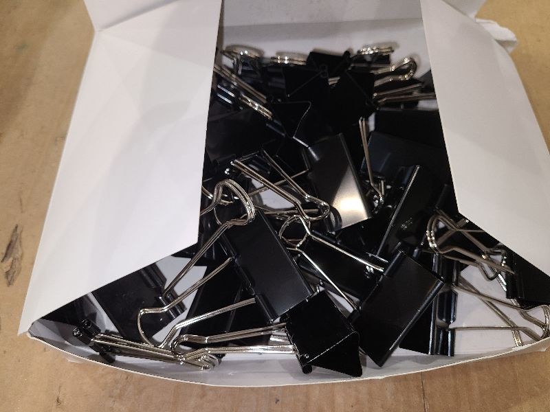 Photo 1 of 2 Inch Extra Large Binder Clips 48 Pack, Jumbo Paper Clips, Big Paper Clamps, Binder Clips Large Size for Home, School and Office Supplies
