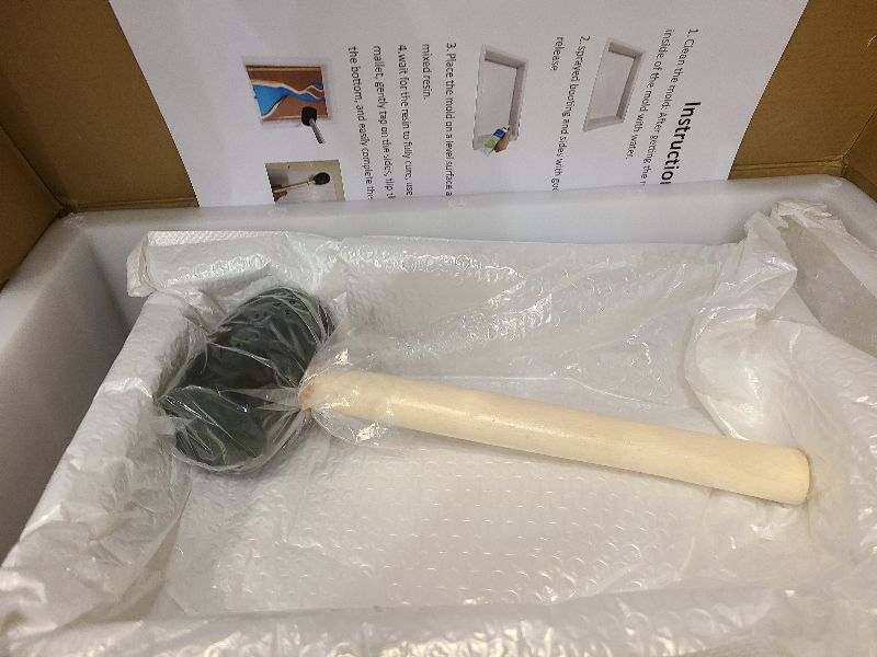 Photo 1 of 2Pcs Extra Large Reusable Epoxy Resin Table Mold15.7x9.8x3 inch 11.4x7.5x2 inch Rectangles Epoxy Resin Molds for River Table, Coffee Side Table, Cutting Board, Charcuterie Board, Art Panel