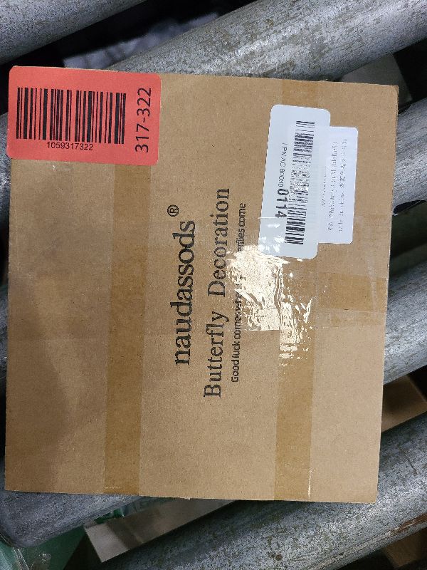 Photo 1 of 12 Pack Butterfly Decorations, DIY 3D Butterfly Stakes Decor, 2 Sizes of Butterfly Ornament for Home Fake Flower Floral Supplies Tea Party Wedding Easter Christmas Spring Fall. (Lake Blue 01)