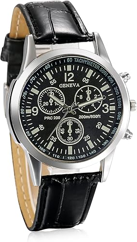 Photo 1 of **MSRP 9.99** JewelryWe Business Casual Men's Quartz Wrist Watch Dial Leather Strap Watches