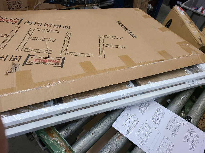 Photo 1 of (276)
4NM No Assembly Folding Bookshelf, 5-Shelf 62.2" H Collapsible Foldable Bookcase Storage for Small Spaces, Natural White