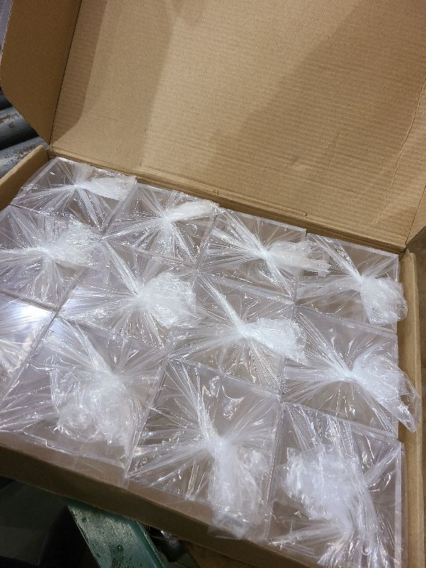 Photo 1 of 12 Pack UV Protected Acrylic Boxes for Display,Clear Display Case Baseball Cube Memorabilia Showcase Autograph Ball Protector