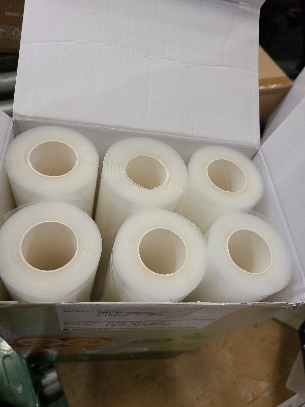 Photo 1 of [2025 Upgraded] Bonsenkitchen 3 Rolls 11" x 16' + 3 Rolls 8" x 16' Vacuum Sealer Bags for Food with a Color Box, Easy to Store, Commercial Grade, BPA Free, Great for Food Storage or Sous Vide, VB22