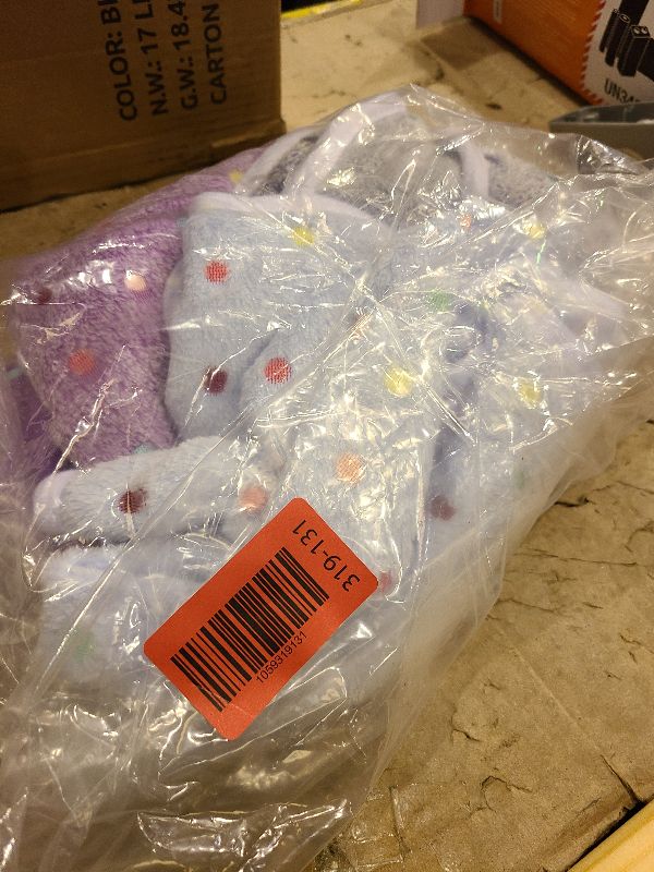 Photo 1 of 1 Pack 3 Blankets Super Soft Cute Dot Pattern Pet Blanket Flannel Throw for Dog Puppy Cat Blue/Purple/Grey Medium