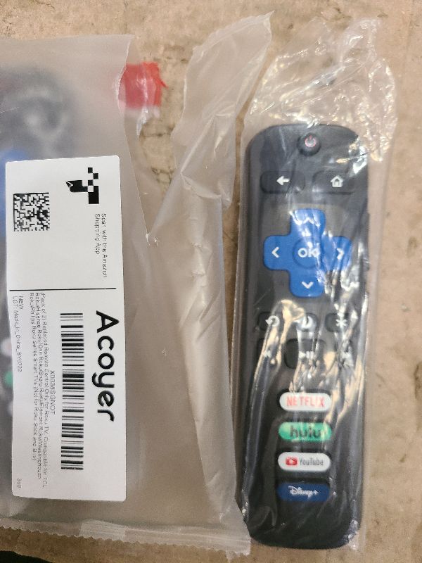 Photo 1 of (Pack of 2) Replacement Remote Control Only for Roku TV, Compatible for TCL Roku/Hisense Roku/Onn Roku/Sharp Roku/Element Roku/Westinghouse Roku/Philips Roku Smart TVs (Not for Roku Stick and Box)