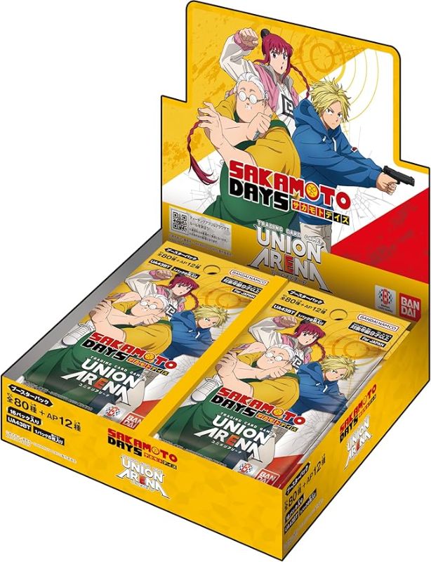 Photo 1 of **MSRP 49.00** BANDAI Union Arena Booster Pack, Sakamoto Days [UA43BT] (Box), 16 Pack