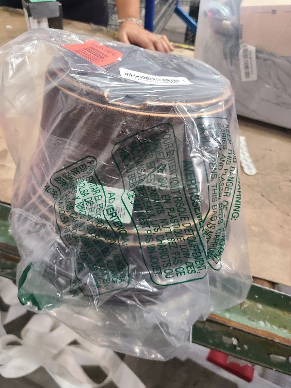 Photo 1 of 10 Inch Planters Plant Pots Indoor Outdoor, 4 Pack Plastic Flower Pot for Indoor Plants with Drainage Holes & Trays, Resin Decorative Container Sets with Saucer for House Garden Copper