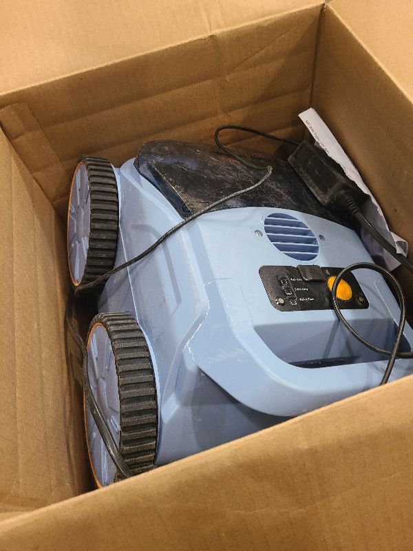 Photo 1 of (2025 New) Robotic Pool Vacuum, Robotic Pool Cleaner for Inground Pools, Pool Robot with Smart Navigation, Floor/Wall/Waterline Cleaning, 180 Mins Runtime for Pool Up to 2100 Sq.ft