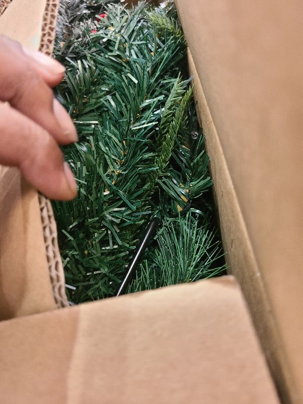 Photo 1 of 2 Pack Christmas Tree Urn Filler, Battery Operated with Timer, Pre-lit Warm White & Multi-Color Changing LED Lights, 21in Artificial Xmas Tree for Porch, Pathway, Yard, Outdoor Holiday Decorations