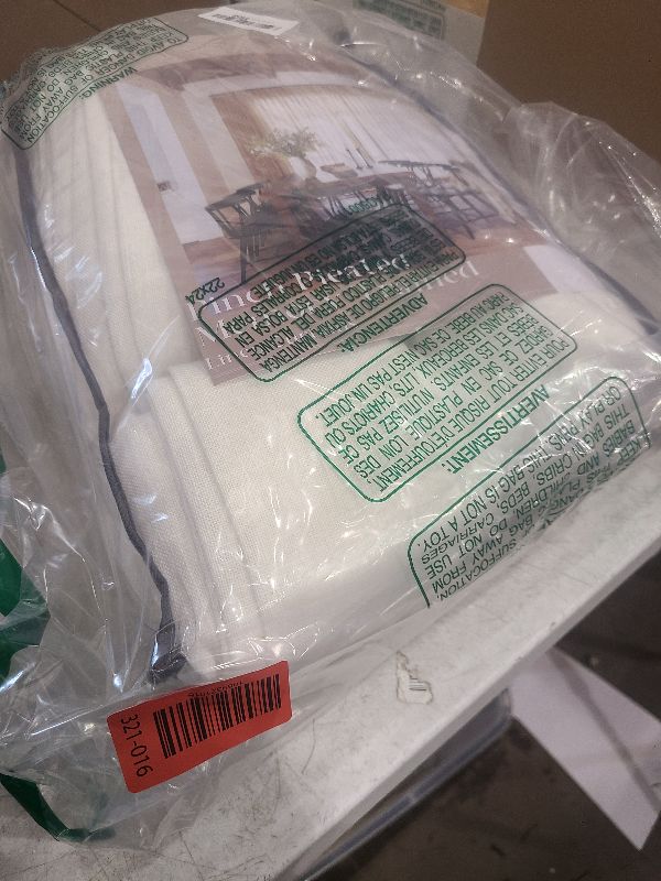 Photo 1 of 102 Inch Long Pinch Pleat Linen Curtains for Living Room 2 Panels Set Natural Cream Boho Semi Sheer Light Filtering Neutral 102 Inch Pleated Curtain with Rings Hooks Floor Ceiling Bedroom Window