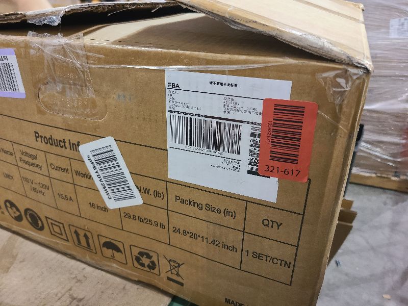 Photo 1 of 16-Inch 15.5 Amp 2-In-1 Electric Dethatcher and Scarifier with 14.5-Gallon Remover