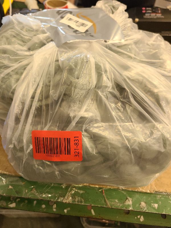 Photo 1 of 12 Pack 10Ft Cheesecloth Table Runner 35x120 Inch Boho Gauze Table Runner Cheese Cloth Long Romantic Table Runners for Wedding Bridal Shower Birthday Party Table Decor (Dusty Sage Green)