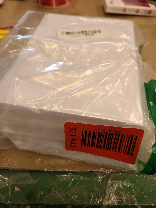 Photo 1 of 200 Sheets 5x7 cardstock White 92 lb Cover, Linen Textured Cardstock invitation paper for Card Making, Postcards, Greeting Cards, Birthday Party, Wedding Invitation DIY Projects