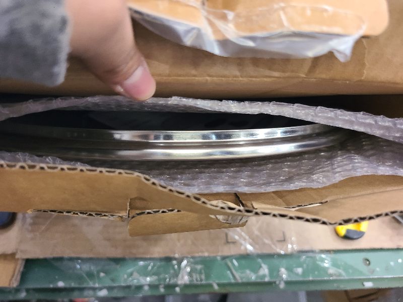 Photo 1 of 13 In Glass Lid for Frying Pan, Tempered Replacement Cover Compatible with All 13 inches Cookware for Skillets, Round Cast Iron, Cast Aluminium, Stainless Steel Pans &Pots, Black