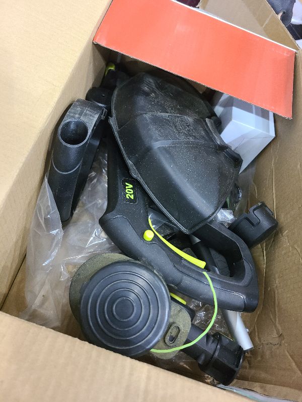 Photo 1 of 20V Cordless String Trimmer, Two 2.0Ah Battery Powered with Fast Charger, 12'' Grass Cutter with Auto Line Feed, 2-in-1 Electric Lawn Mower Grass Trimmer&Edger Lawn Tool with 8 Lines for Yard, Garden