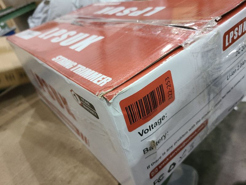 Photo 1 of 20V Cordless String Trimmer, Two 2.0Ah Battery Powered with Fast Charger, 12'' Grass Cutter with Auto Line Feed, 2-in-1 Electric Lawn Mower Grass Trimmer&Edger Lawn Tool with 8 Lines for Yard, Garden