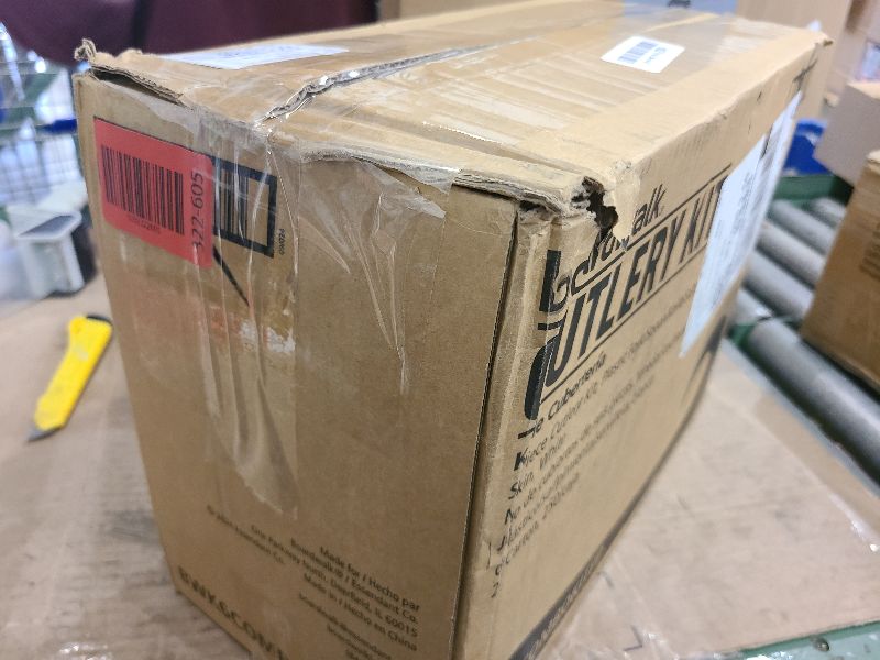 Photo 1 of 250 Pack Individually Wrapped Cutlery Set, Dispobasble Utensils Sets, White - Includes Disposable Cutlery Forks/Spoon/Knife/Napkin/Salt & Pepper - 250 Sets