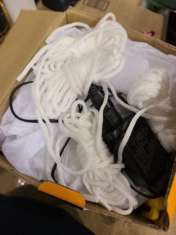 Photo 1 of 12FT Giant Halloween Inflatables Ghost with 3-Colored Flame Rotation LED Lights, Huge Spooky Halloween Decoration Outdoor Large Halloween Blow Up Yard Decorations Tall Blow-ups for Lawn Party (1PCS)