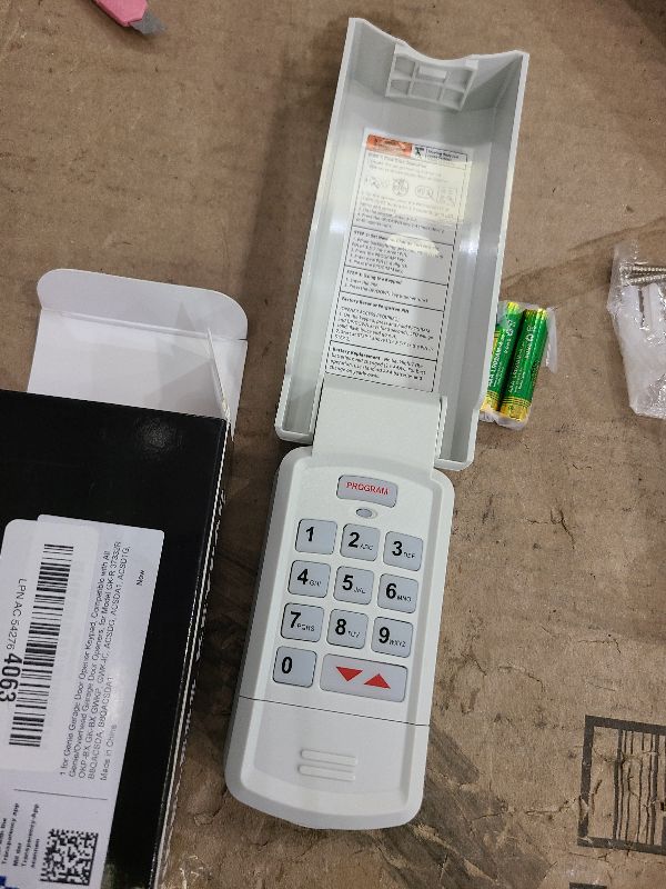 Photo 1 of 1 for Genie Garage Door Opener Keypad, Compatible with Genie Garage Door Openers, for Model GK-R 37332R GK-BX GWKP, GWK-IC, ACSDG, ACSDA1, ACSD1G