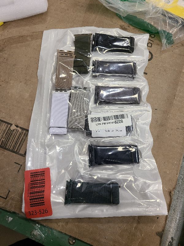 Photo 1 of 10 Pack Stretchy Bands Compatible with Apple Watch Band 40mm 38mm 41mm 42mm 44mm 45mm 46mm 49mm Women Men, Water-Resistant Solo Loop Elastic Sport Straps for iWatch Series 11 10 9 8 7 6 5 4 3 SE Ultra