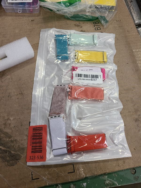 Photo 1 of 10 Pack Stretchy Bands Compatible with Apple Watch Band 40mm 38mm 41mm 42mm 44mm 45mm 46mm 49mm Women Men, Water-Resistant Solo Loop Elastic Sport Straps for iWatch Series 11 10 9 8 7 6 5 4 3 SE Ultra
