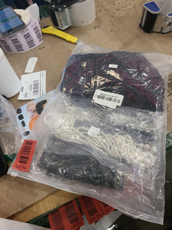 Photo 1 of 1920S Gatsby Sequin Fringed Paisley Flapper Dress with 20S, Red, Size Medium