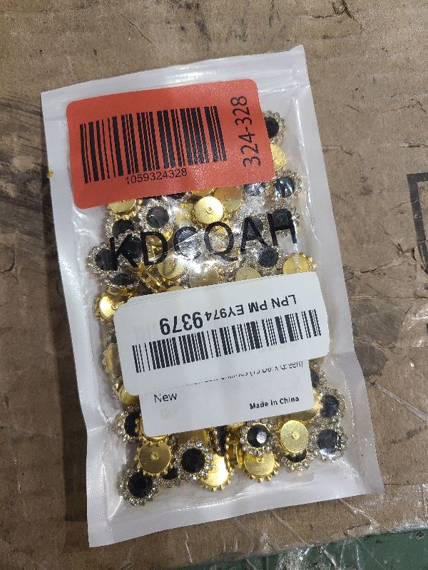 Photo 1 of 100 Pcs 12MM Sew on Rhinestones Crystals Glass Metal Base Sewing Flower Claw Rhinestones for Clothes Shoes Earring Belt Crafts Sewing Accessories (15 Dark Green)