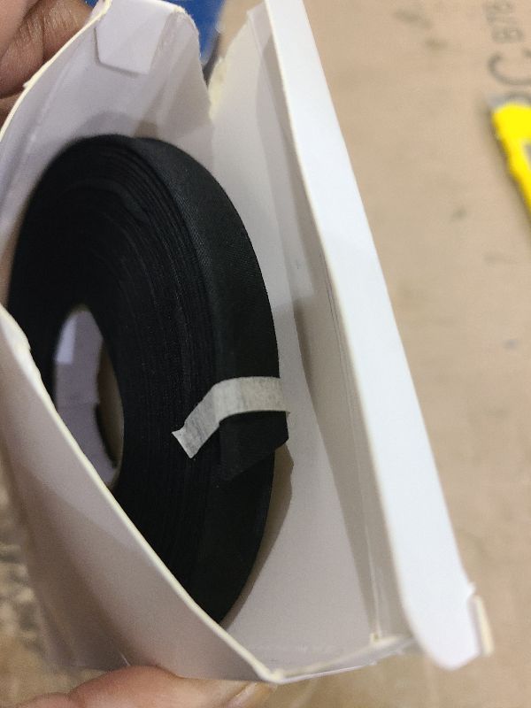 Photo 1 of 1/2 Inch Double Fold Bias Tape, 10 Yards Bias Binding Tape Fabric Tape for Sewing Hemming Seaming Quilting Piping (Black)