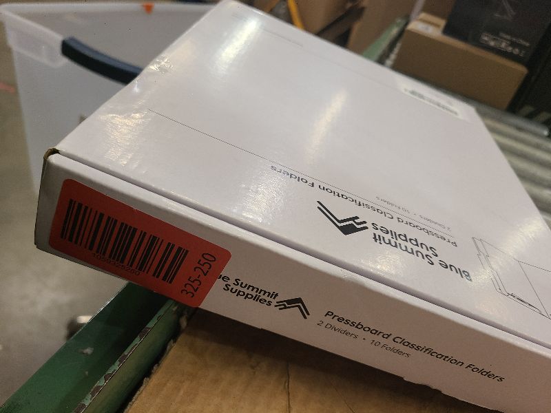 Photo 1 of 10 Red Classification Folders - 2 Divider - 2 Inch Tyvek Expansions - Durable 2 Prongs Designed to Organize Standard Medical Files, Law Client Files, Office Reports - Letter Size, Red, 10 Pack