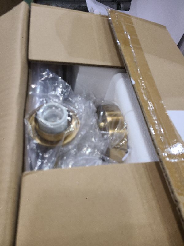 Photo 1 of 3-Light Gold Bathroom Light Fixtures, Modern Bathroom Vanity Light with Clear Glass Shade, Brushed Gold Bath Wall Mount Lights, Wall Lamp for Mirror Kitchen Bedroom Hallway Living Room Hallway