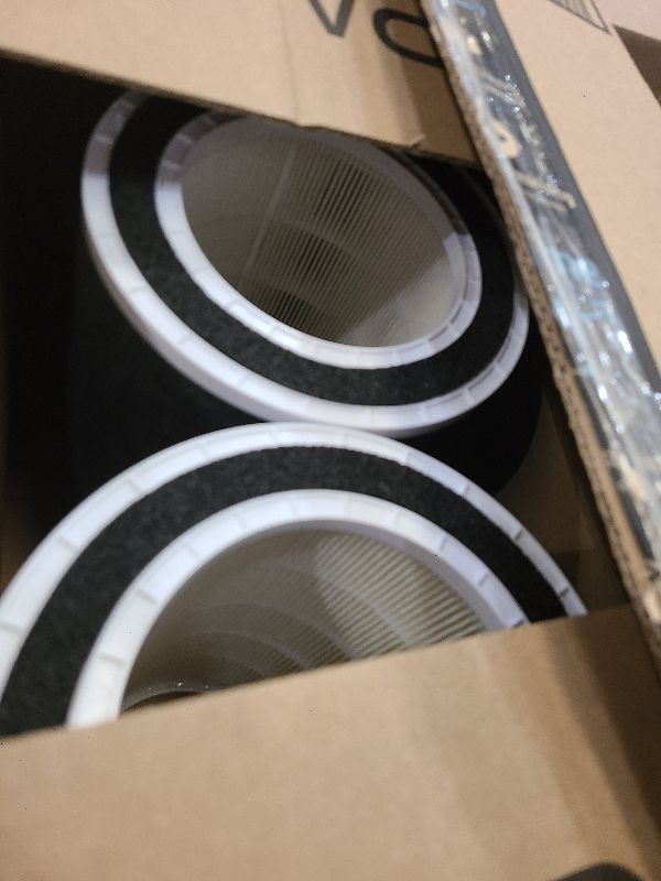 Photo 1 of 2 PCS True HEPA HP201 HP202 Replacement Filter Compatible with Shark HP200 HP300 Series HP201 HP202 HP301 HP302 UA205 HC501 HC502 Air Purifier MAX, Compare to Part # HE2FKBAS, HE2FKBASMB