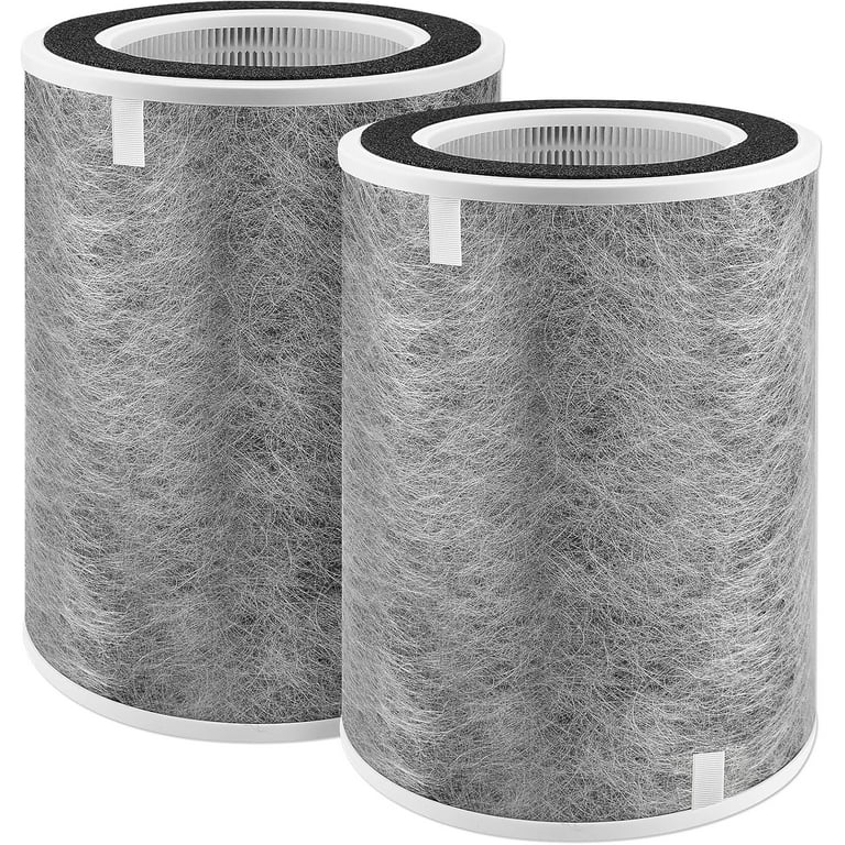 Photo 1 of 2 PCS True HEPA HP201 HP202 Replacement Filter Compatible with Shark HP200 HP300 Series HP201 HP202 HP301 HP302 UA205 HC501 HC502 Air Purifier MAX, Compare to Part # HE2FKBAS, HE2FKBASMB