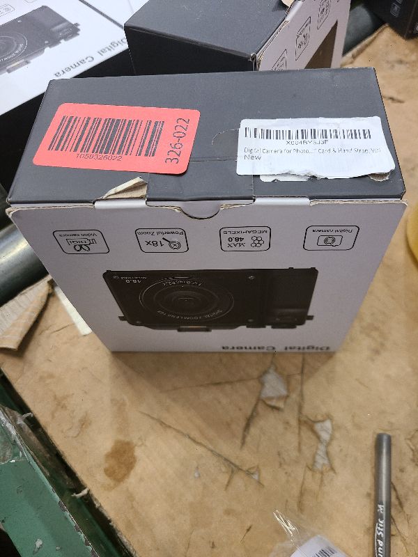 Photo 1 of 4K 48MP Digital Camera for Photography: 18X Zoom Dual-Lens Travel Vlogging Camera with 32GB SD Card for YouTube Tiktok, 3''Autofocus Compact Camera for Teenagers Beginners Students