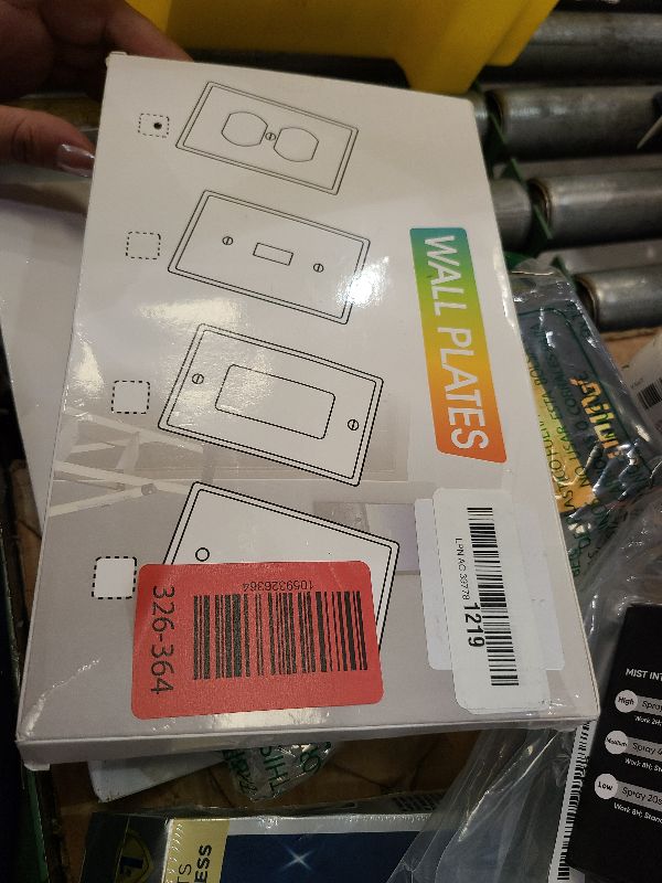 Photo 1 of 12Pack Duplex Outlet Covers Wall Plate, Dual Light Switch Cover, UL Listed, Standard Size 1-Gang 4.53" x 2.76", Unbreakable and High Temperature Resistant Wall Outlet Covers (White)