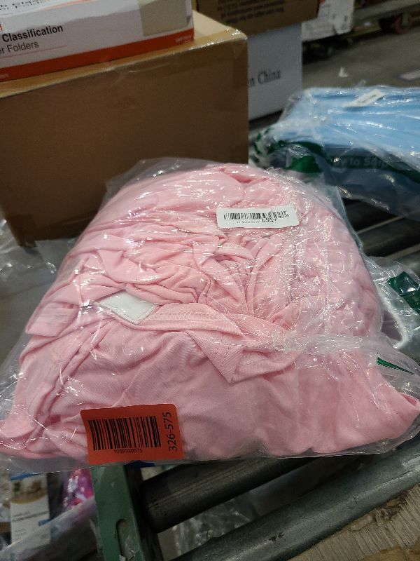 Photo 1 of 2 Pack 6 Feet Pink Spandex Tablecloth for Rectangular Tables, Fitted & Stretch, Washable, Wrinkle Resistant, Perfect for Event, Wedding, Party, Banquet, Cocktail, Festival, and Table Protector