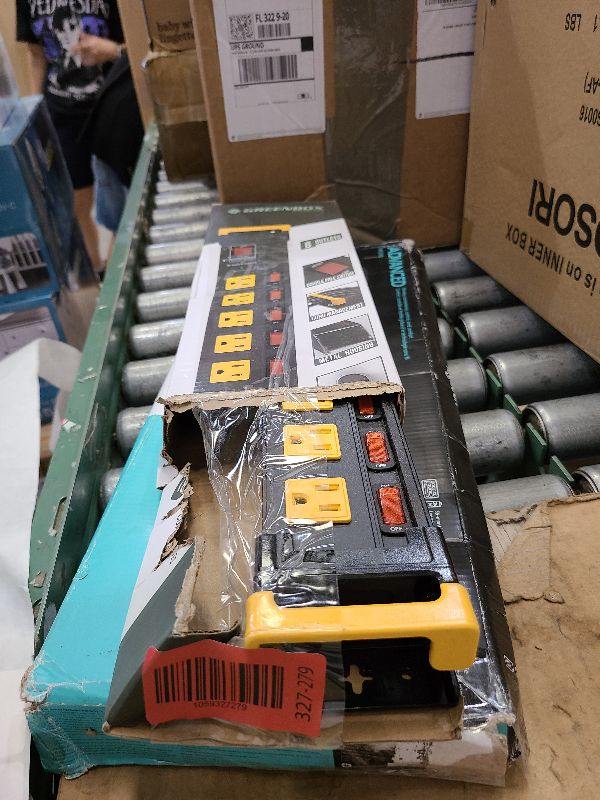 Photo 1 of 3300J Heavy Duty Surge Protector Power Strip with Individual Switches,8 Outlet Metal Mountable Power Strip with 6FT Cord Management, Wide-Spaced, ETL Listed (15A/1875W)