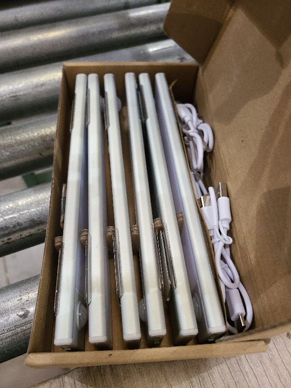 Photo 1 of 6 Pack Under Cabinet Lights Wireless, 32 LED Motion Sensor Light Indoor Rechargeable Magnetic Closet Lights Battery Operated, Under Counter Lights for Kitchen, Wardrobe, Stairs, Warm Light