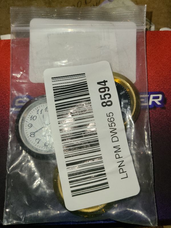 Photo 1 of 3PCS Mini Clock Face Insert Replacement, Fit 35mm (1.38") Hole Diameter, Round Inner Miniature Crystal Clock Roman Numeral Quartz Movement Metal Gold Tone Bezel Supplies for DIY Craft Repair Easy Read