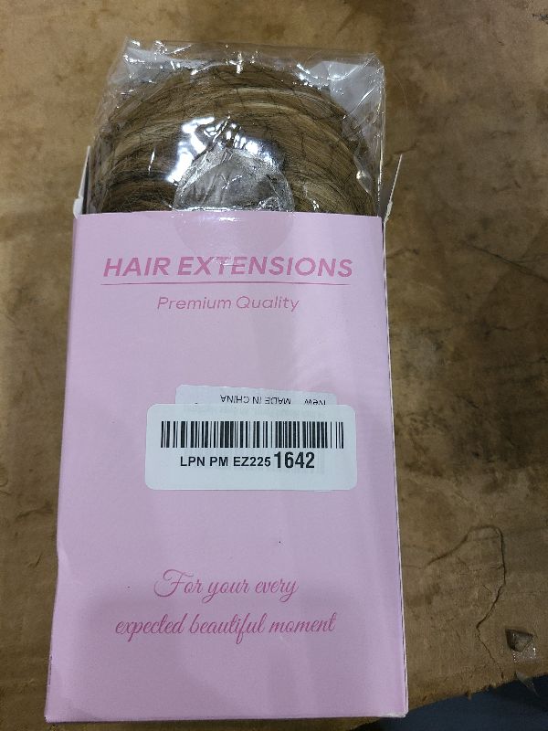 Photo 1 of 14 Inch Blonde Ponytail Extension - Wavy Pony Tails Hair Extensions, Claw Clip Ponytail Extension, Synthetic Hair Extensions Ponytail, Clip on Ponytails for Women (Dark Blonde With Beige Highlights)