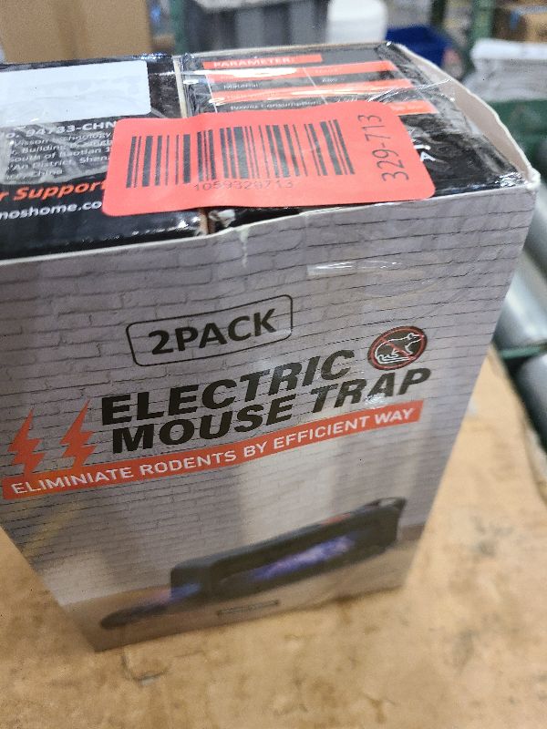 Photo 1 of 2 Pack of X-PEST Electronic Mouse Trap – Electric Mouse Trap Zapper for Indoor & Outdoor Use, Reusable Rodent Trap, No Touch No See, Effective Mice & Mouse Control