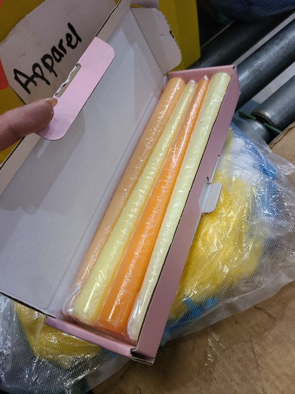 Photo 1 of 10 Inch Gradient-Yellow Taper Candles for Summer Parties, 4 Pack Unscented Candlesticks for Dinner Birthday Seasonal Celebration and Home Decoration